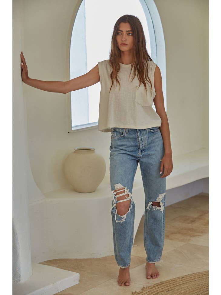 Leah Top - Clay