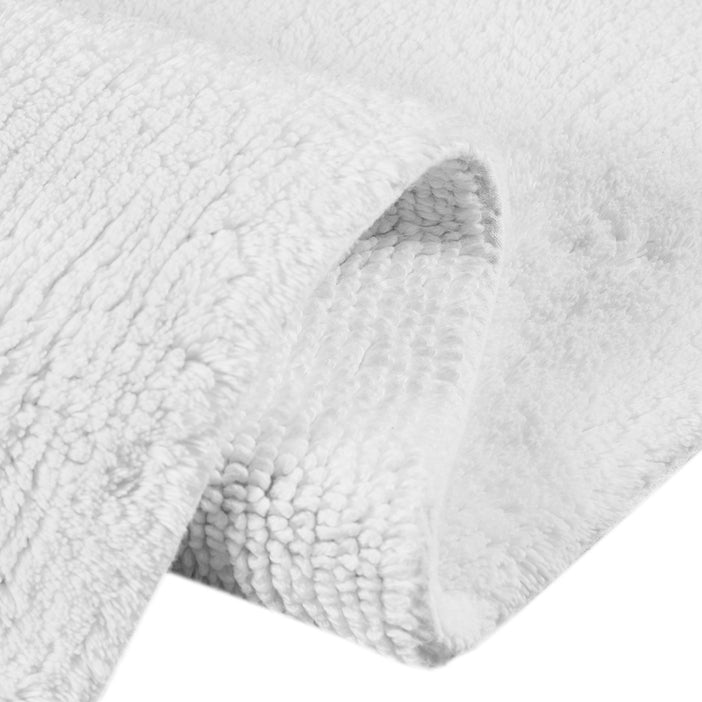 Luxury Feather Touch Reversible Bath Rug - White