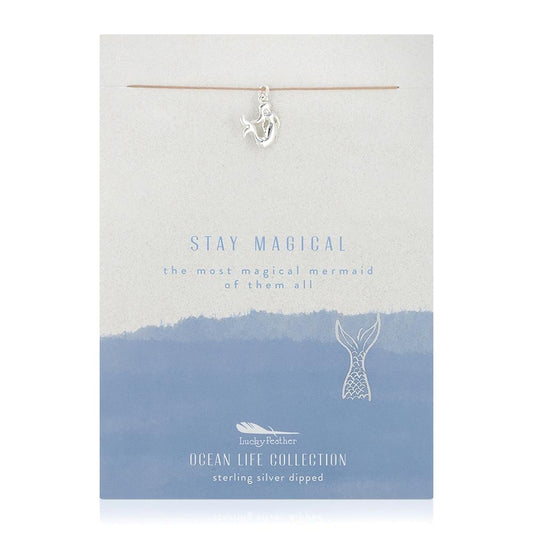 Ocean Life Necklace - Silver Mermaid