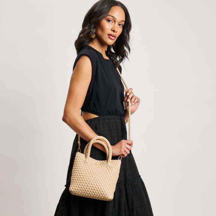 Leanna Woven Crossbody - Natural