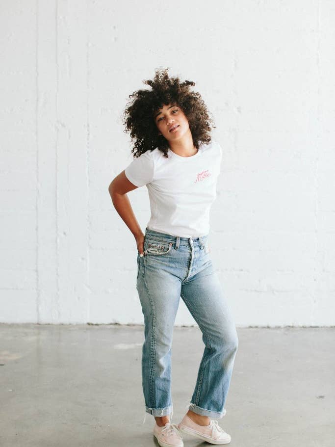 Embroidered T-Shirt - Tough As A Mother