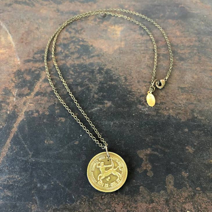 Sagittarius Token Necklace