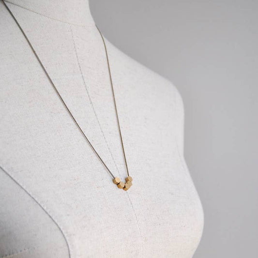 Tiny Hexagons Necklace