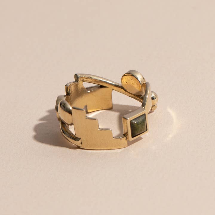 Shapes Ring - Unakite