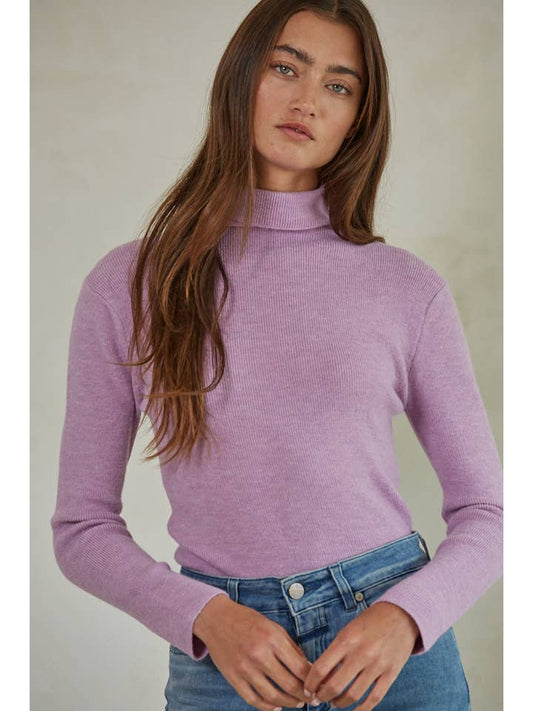 Turtleneck Sweater - Lavender