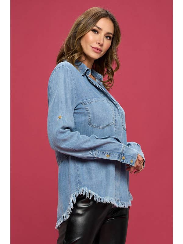 Tencel Denim Blouse - Denim