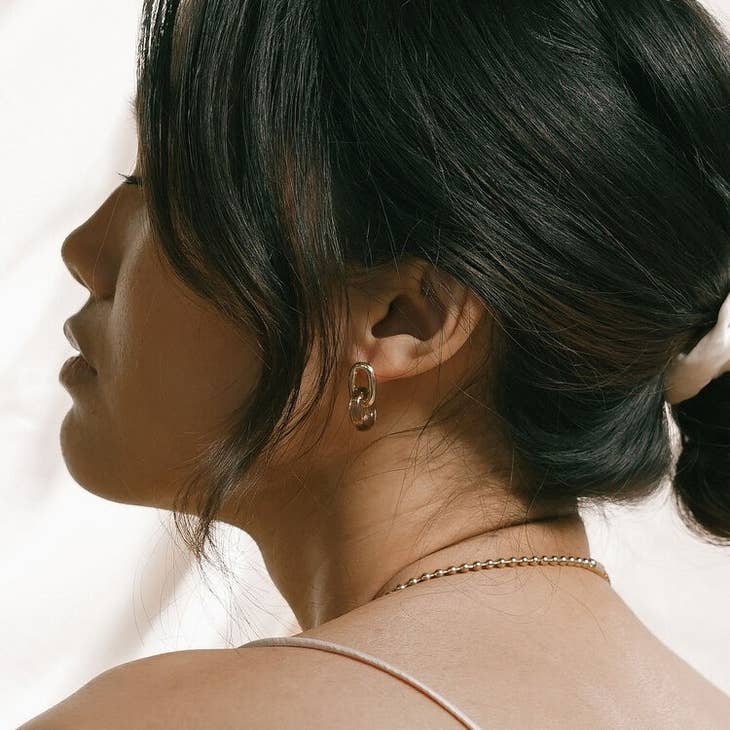 Anna Earrings - Tan