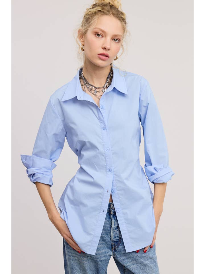 Fitted Button Down - Blue