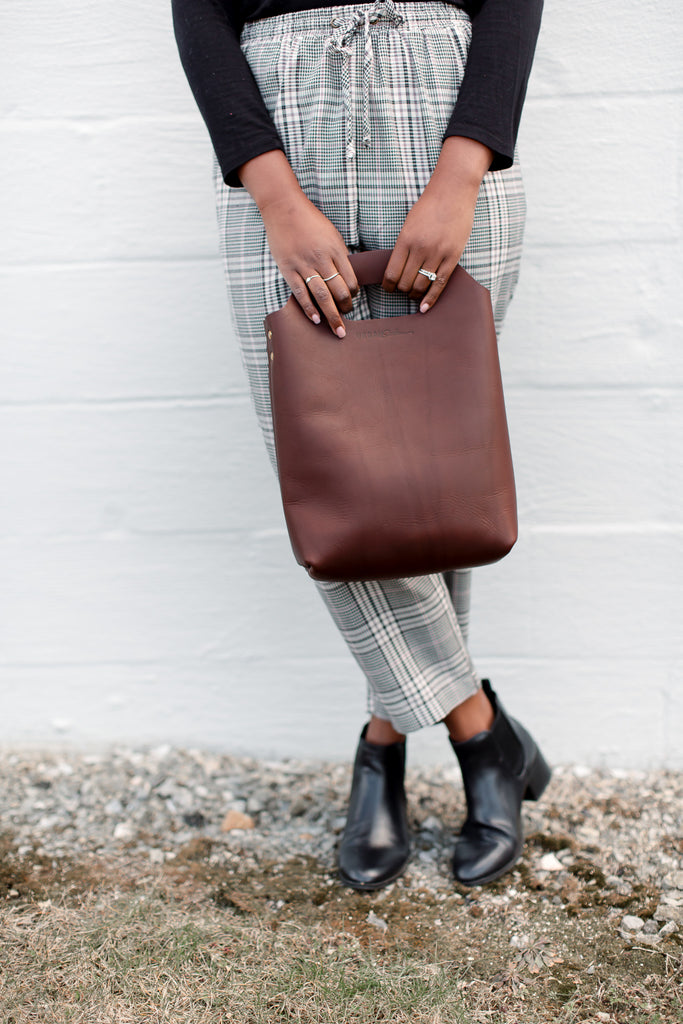 Mini Market Tote - Chestnut Brown