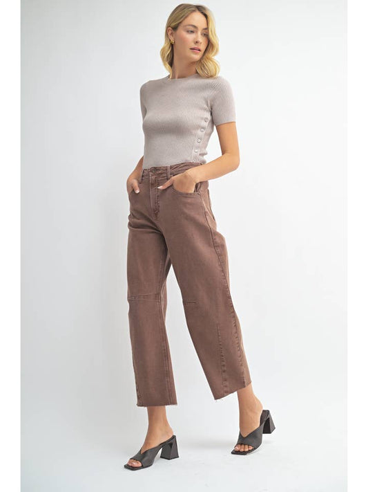 Barrel Jean - Espresso