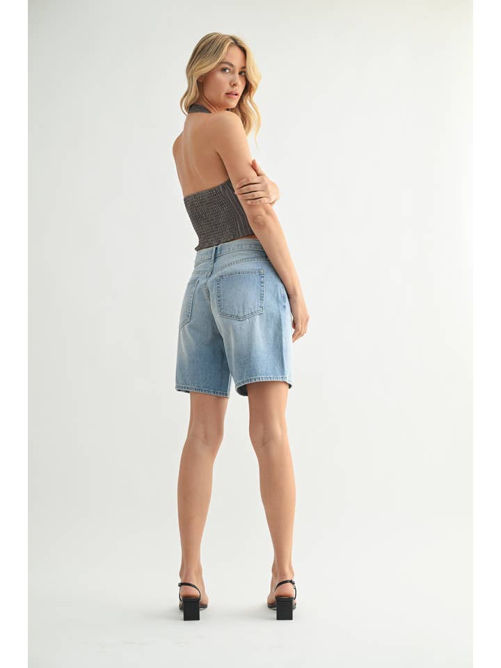 Midrise Jort - Light Denim