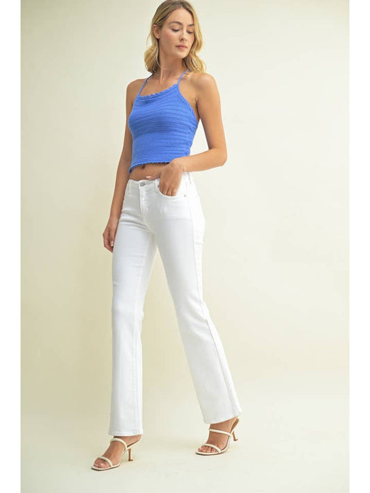Low Rise Vintage Slim Bootcut - Optic White