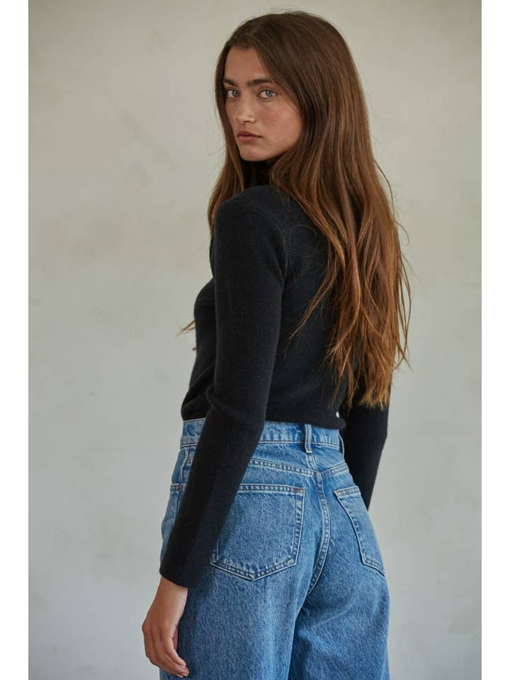Turtleneck Sweater - Black
