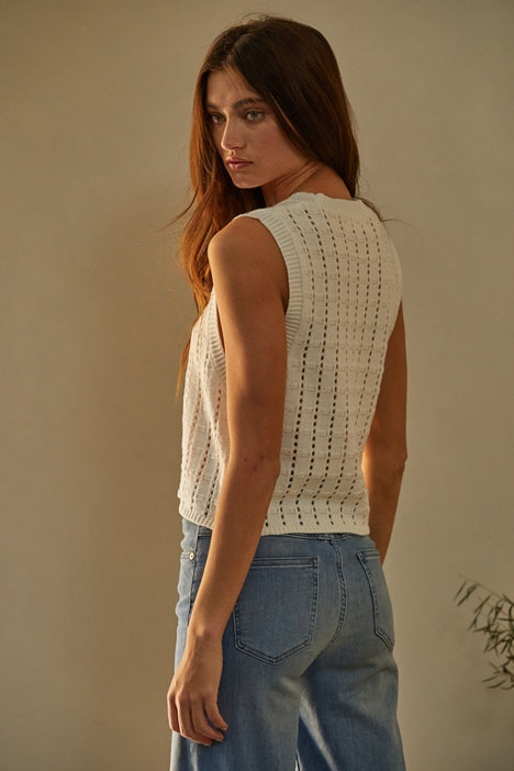 Willa Vest Top - Ivory