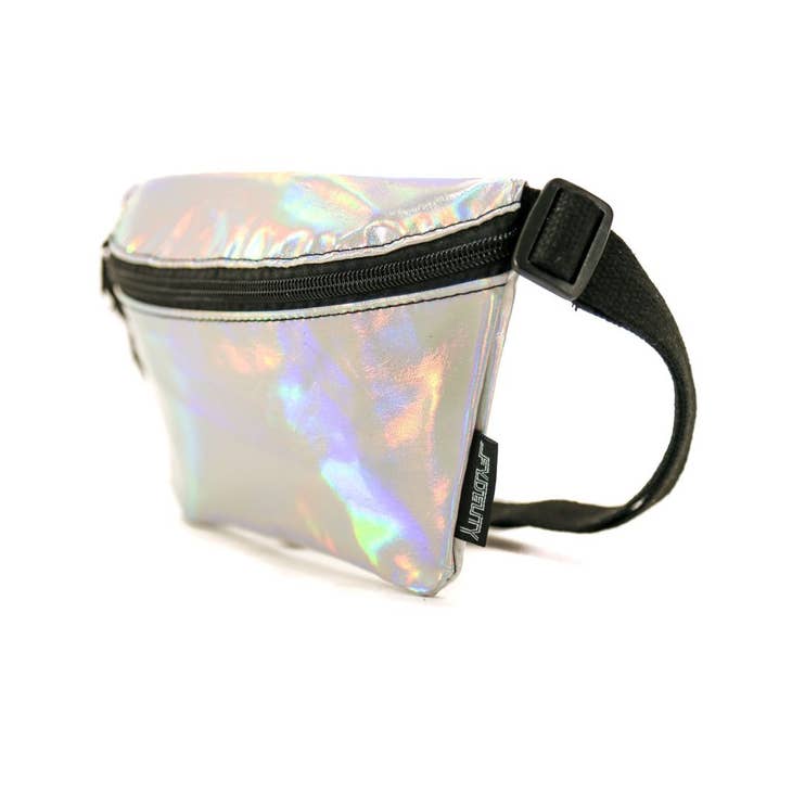 Ultra-Slim Fanny Pack - Silver Laser