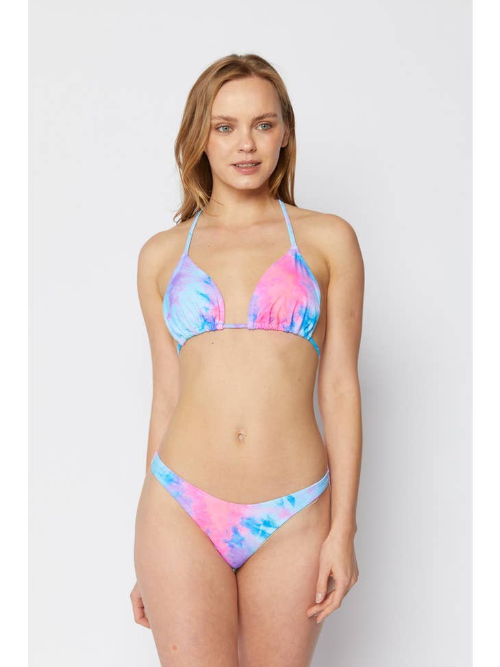 Triangle Swimsuit & Skirt Set - Dream Pink