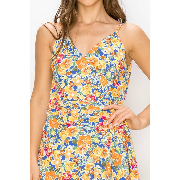 Floral Flare Midi Dress - Multi
