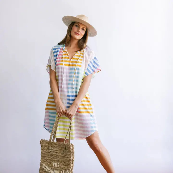 Cove Dress - Colorful Stripe
