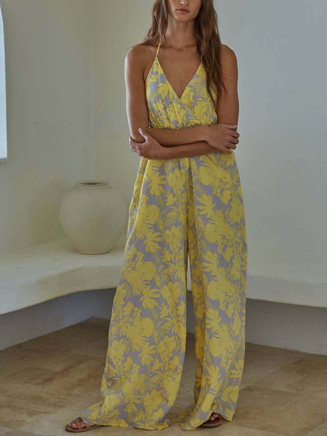 Eloise Jumpsuit - Yellow Multi