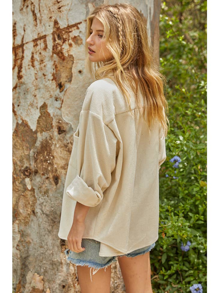 The Camfield Shacket - Cream