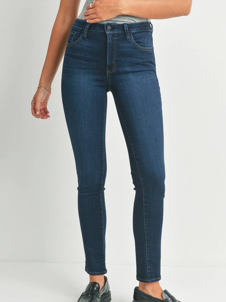 Long Slim Straight - Dark Wash - Final Sale