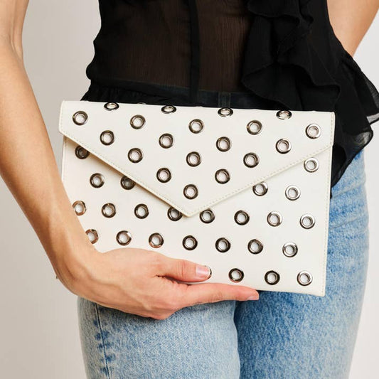 Ramona Gromet Crossbody - White