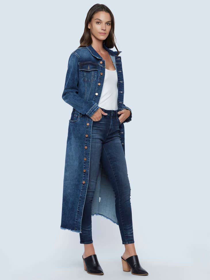 Piece Dyed Denim Dress - Marlin Blue