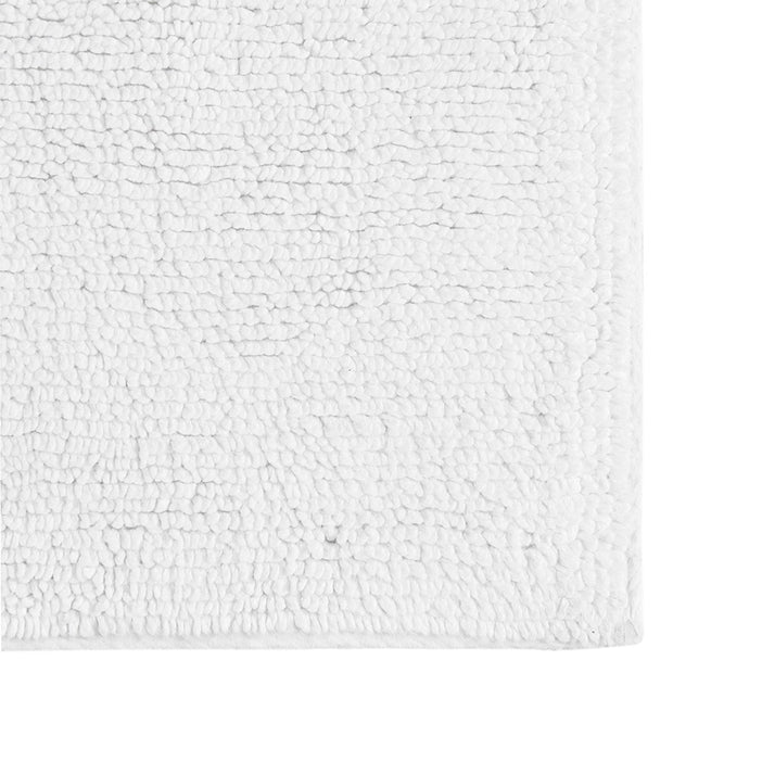 Luxury Feather Touch Reversible Bath Rug - White