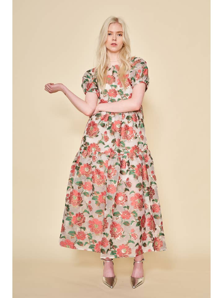 Aria Dress - White Floral