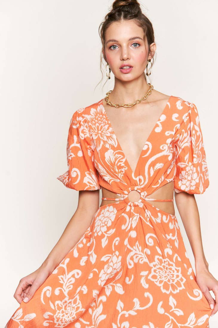 Midi Dress - Orange