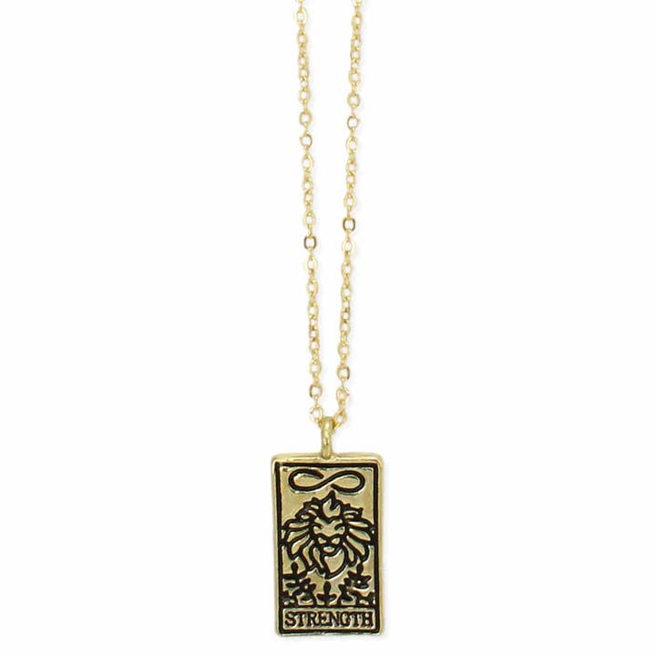 Tarot Card Necklace - Strength
