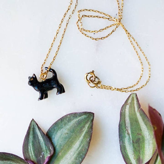 Tiny Cat Necklace - Rufio