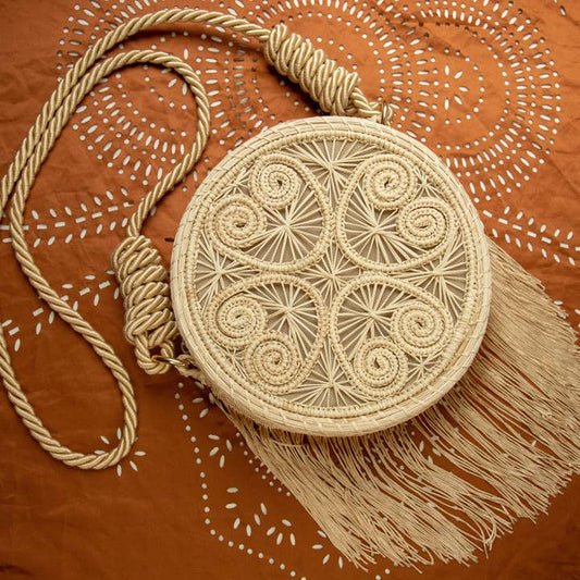 Fringe Crossbody Bag - Circle