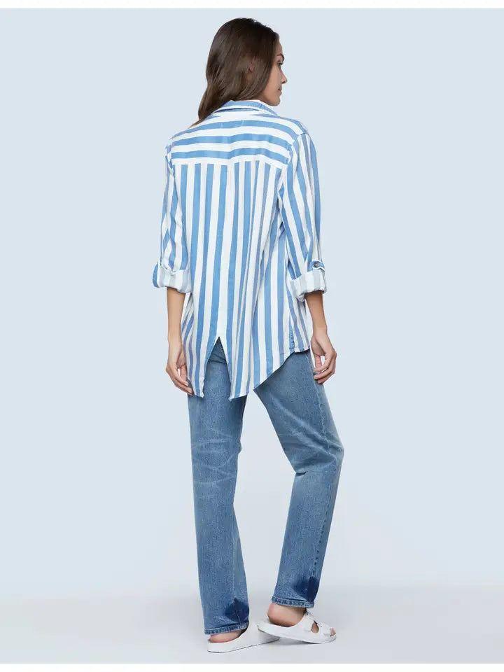 Regal Stripe Shirt - Blue Stripe