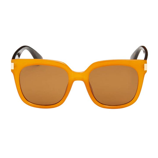 Oversized Square Sunglasses - Orange