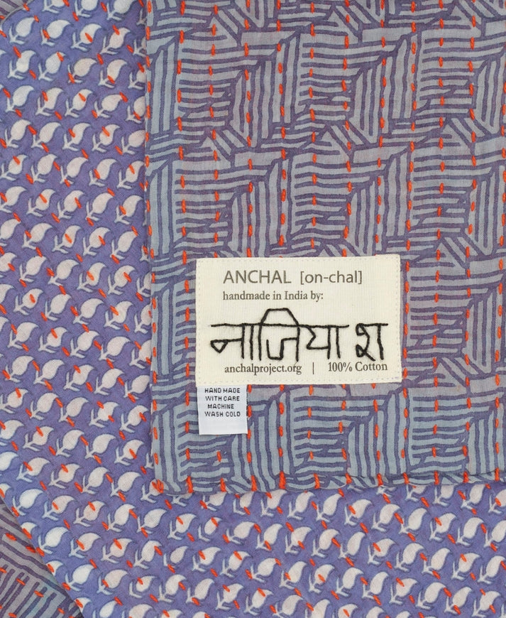 Small Kantha Quilt Throw - No. 250212