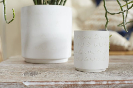 Triangles and Tatas Pot - Large