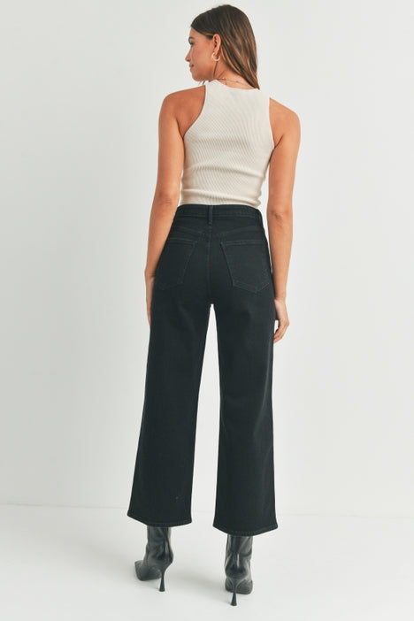Wide Leg Cargo Pocket - Black