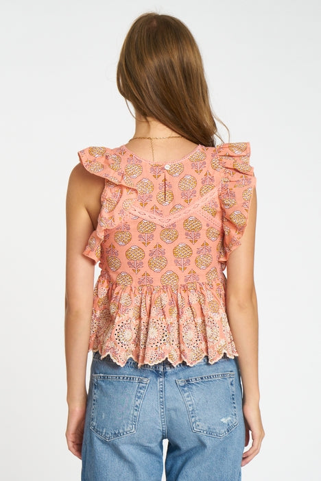 Vabien Top - Peach