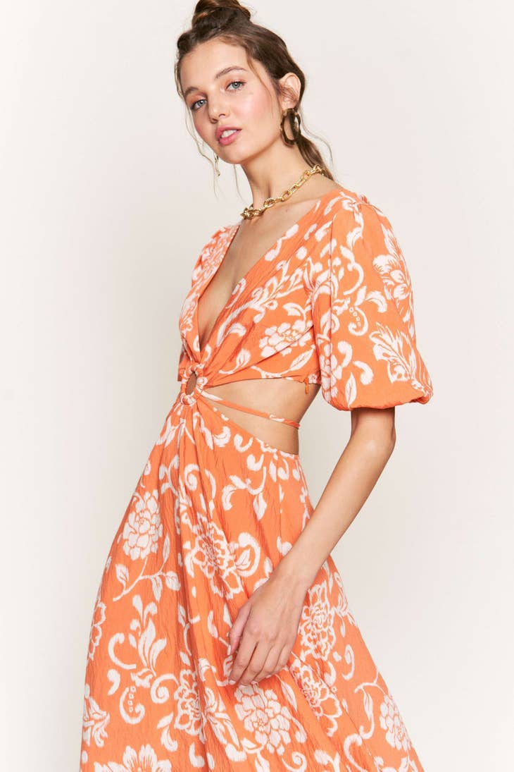 Midi Dress - Orange