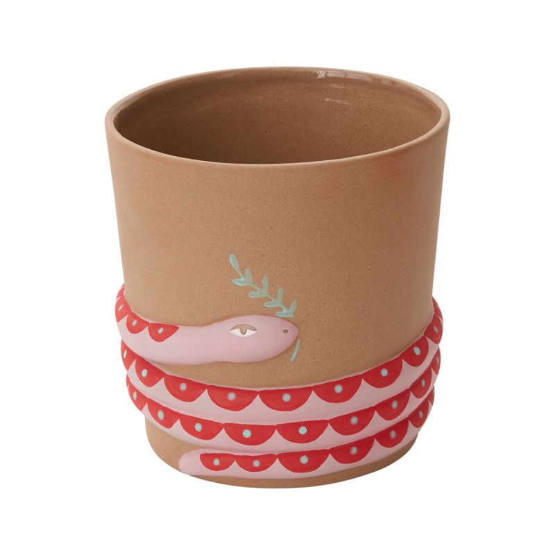 Pink Serpent Pot