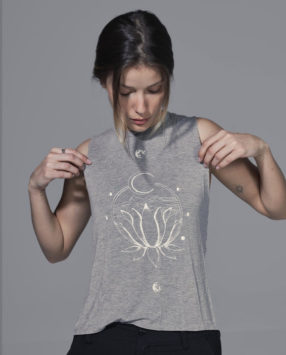 Sleeveless Top - Lunar Lotus