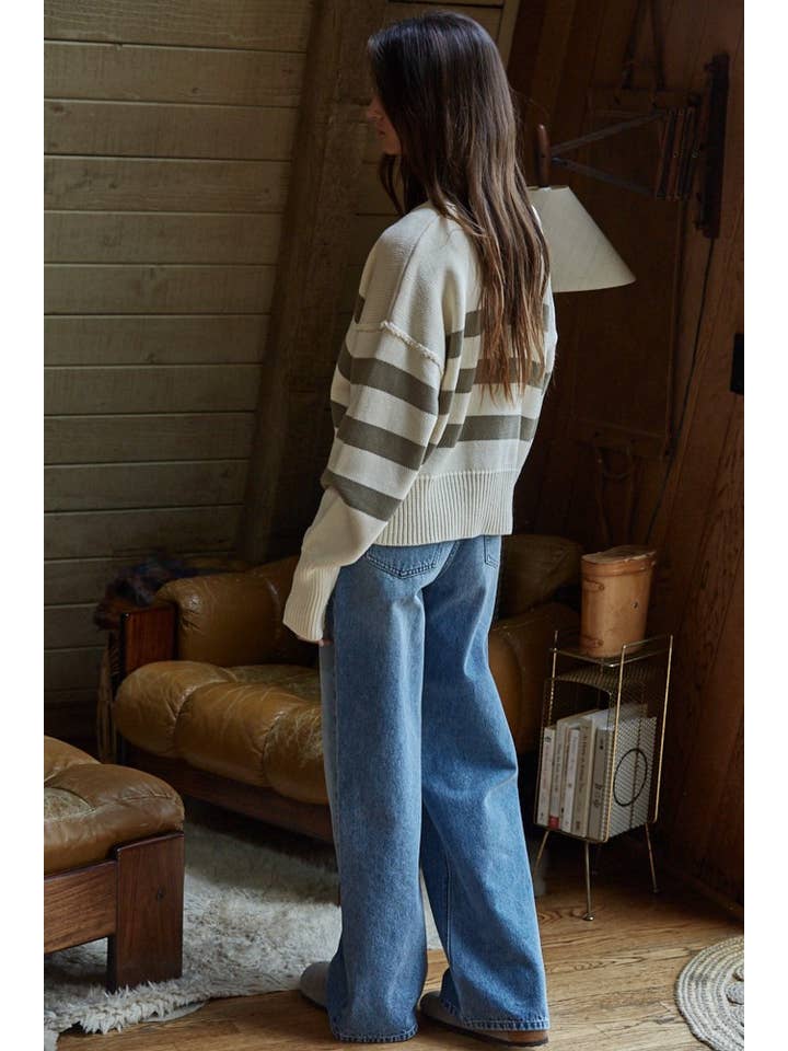 Irena Cardigan - Cream Olive