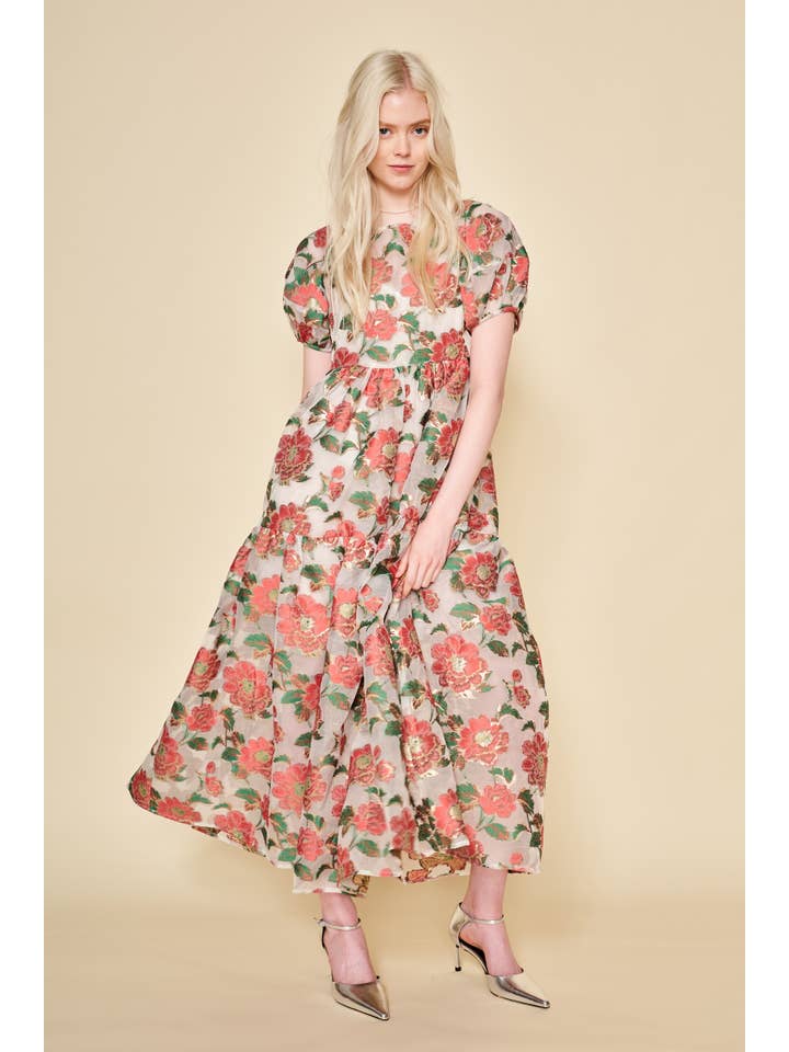 Aria Dress - White Floral