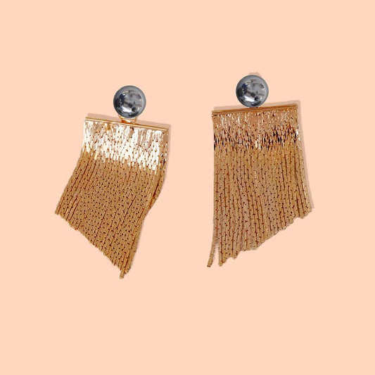 Rubell Layered Earrings - Hematite