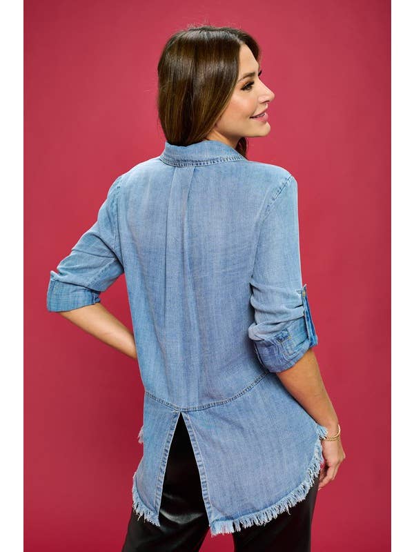 Tencel Denim Blouse - Denim