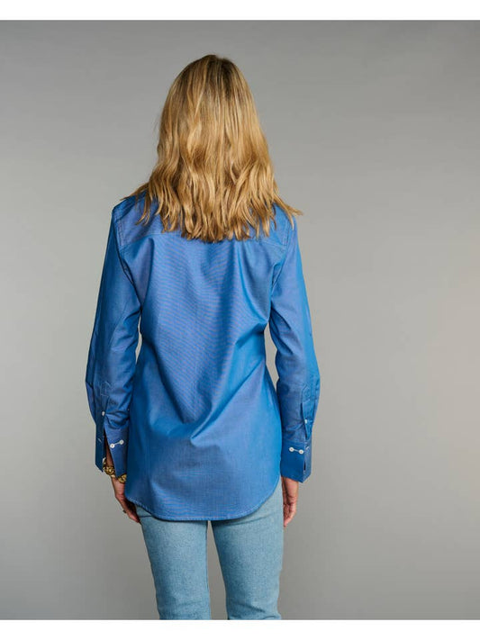 The Mod Shirt in Lightweight Denim - Blue