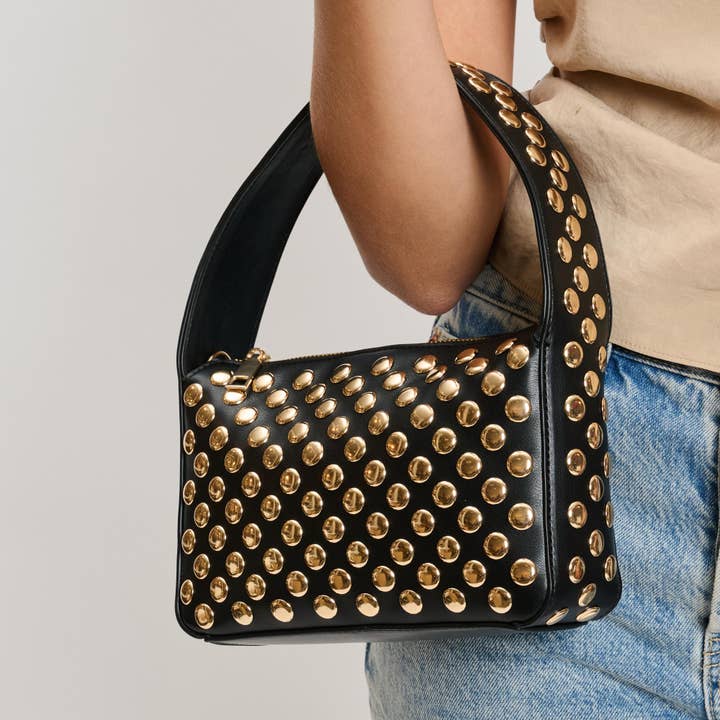 Isabelle Studded Crossbody - Black