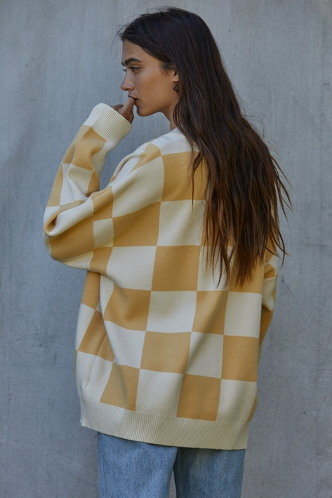 Check Me Out Cardigan - Banana