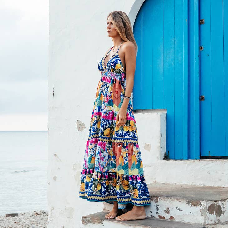 Amalfi Halter Maxi Dress